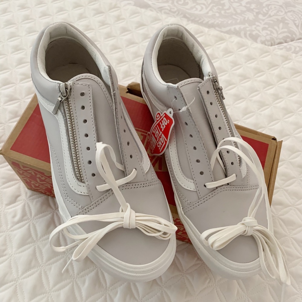 Vans old skool zip (leather) wind chime/blan
